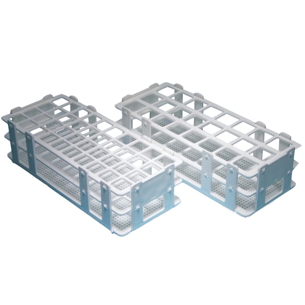 Plastic Test Tube Racks, Wet/Dry, F, PK 6